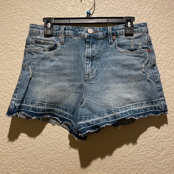NWT The Lenox NYC Women’s Jean Shorts High Rise Distressed Size 28 Blue - Picture 9 of 11